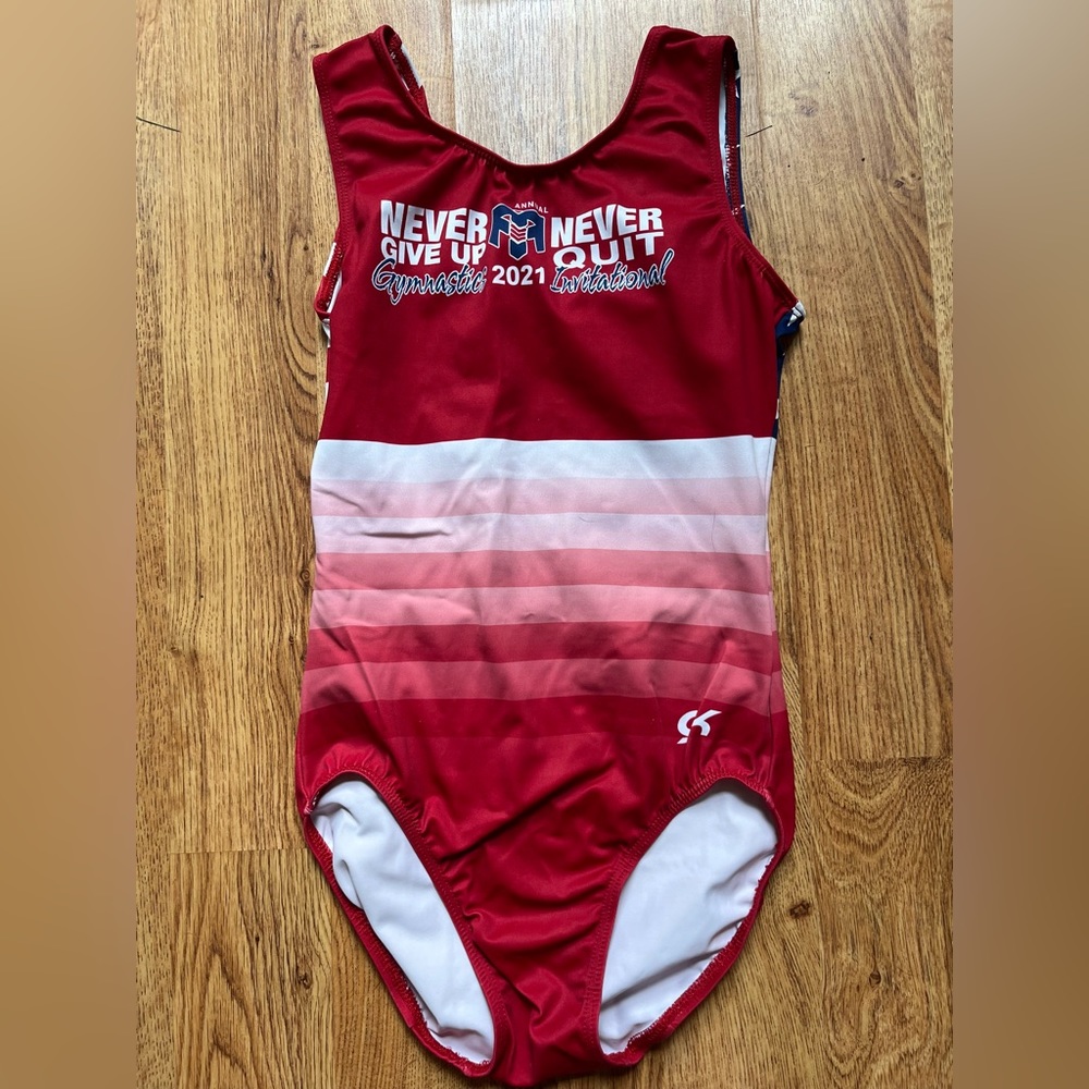 Gk Elite Adult Medium gymnastics leotard